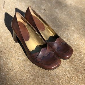 Nine West chunky heeled shoe